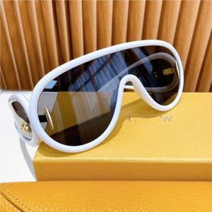 Lanques de soleil de créateurs de luxe Loewee grand cadre pilote sport lunette de soleil hommes femmes lunettes cool r7q6 #