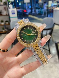 Reloj de diseño de lujo con hielo, reloj de 42 mm para hombre, reloj de cuarzo con busto, reloj de diamantes para hombre, reloj de moda, oro, plata, rosa, venta al por mayor, relojes para hombre, regalos
