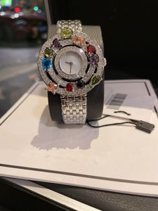 Montres design de luxe montre pour femme Diamants Multicolores Citrine Péridot Topaze Bleue et Grenat Quartz