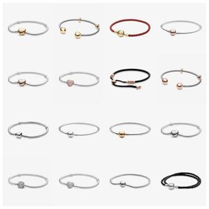 Créateurs de luxe célèbre marque 925 argent sterling femme bijoux de mode personnalisés bracelet en or rose gift2021