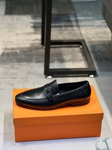 Diseñadores de lujo Zapatos de vestir para hombres Destin Mocasines Pisos de cuero de piel de becerro Zapatos de negocios para hombres Oxfords de caña baja Caja para caminar al aire libre y bolso