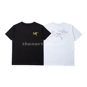 Marque de mode de luxe hommes T-Shirt oiseau lettre impression col rond manches courtes été lâche T-Shirt haut noir blanc