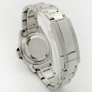 Montre de luxe pour hommes, veilleuse en acier inoxydable, 39.5mm, machines automatiques, cadran stérile, cadre en aluminium bleu