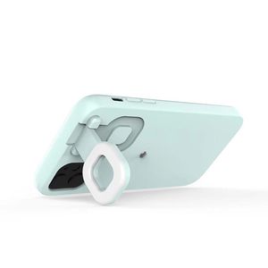 Cadeau de mode de luxe pour femmes illuminer les étuis de téléphone portable pour iphone 12 slim doux dimmable led anneau Designer Phone Case