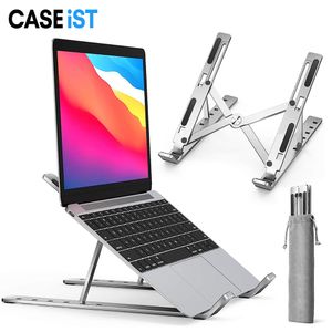 CASEiST Support réglable en alliage d'aluminium pour ordinateur portable, support ergonomique pliable en hauteur pour ordinateur portable, support de tablette, support paresseux, bureau, lit, canapé pour MacBook iPad 18