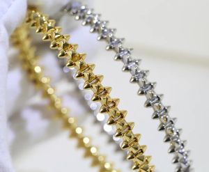 Bijoux de luxe Brangle en diamant pour marquer des bracelets punk à vapeur en or rose rose.