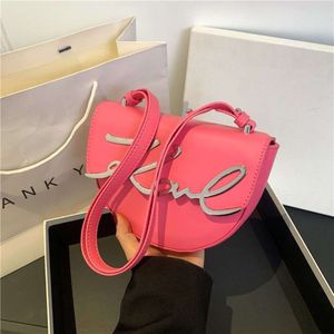 Luxury Karl Lagerfield Saddle Bag Fashion Bolsa de axila