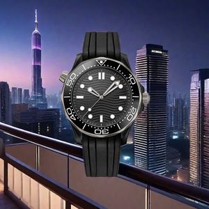 Orologio meccanico di lusso Orologio da uomo Orologio automatico AAA 41mm Movimento 2813 Vetro zaffiro impermeabile Ippocampo Orologio oceano grigio argento Orologi da uomo