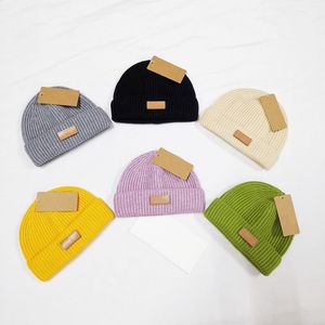 Bonnets de luxe pour hommes et femmes, respirabilité, couleur unie, chapeaux de créateurs, automne hiver, casquette tricotée chaude, visières d'extérieur