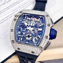 Luxury Men / Women Watch Series Top Edition RM011 Sport Wrist Wrists Mécanique Nouvelle Automatique limitée de Platinum Original