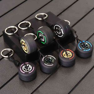 Luxe Mini Racing Band Sleutelhanger Autosleutel Accessoires Pvc Band Hanger Bag Charm Heren Gadgets Cadeaus Voor Vrienden Autoliefhebbers G220421