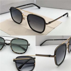 Luxe-Nouvelles lunettes de soleil de créateur de mode JOHN plaque cadre carré métal goutte jambes d'huile top qualité populaire style simple lentille uv400