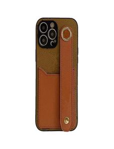 Étuis de téléphone de luxe pour iPhone 14 14Pro 14Plus 13 12 11 pro max X XS Xsmax Mode Bol à main Ceinture Porte-cartes en cuir Poche Design8230623