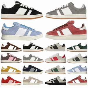 Zapatos de lujo 00s zapatillas de gamuza gris negro nube verde oscuro wder blancos día día semi lúcido azul entrenador para mujer zapatos casuales