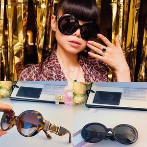 Gafas de sol ovaladas Versage de lujo para mujer, gafas de sol redondas grandes para hombre, gafas de sol desinger para mujer, gafas con montura para mujer z662 #