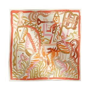 Foulard en soie imprimé cheval carré Vintage de luxe pour femmes sergé H châles Foulard Femme motif de chariot grandes écharpes h soie hommes bandeau carré en gros 90*90 cm 10a 10A