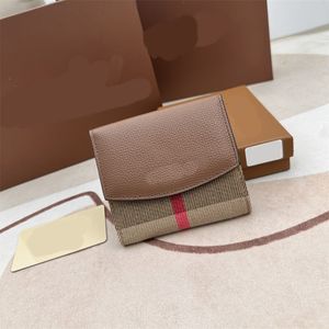 Portefeuille de luxe femme de haute qualité nouveau sac à main designer en cuir petit porte-cartes pour hommes porte-monnaie travail noir à la mode mince billfold dames xb149 E4