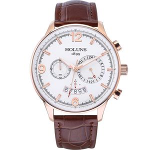 Montre de luxe 22 mm grand cadran 24 heures montres à quartz homme montre-bracelet étanche compteur montres pour hommes F310u