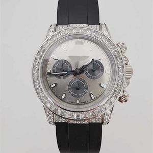 Reloj de lujo Relojes para hombre Hip Hop modificado mecánico con incrustaciones de diamantes Vvs Lab Mosan Reloj de pulsera de diseñadores suizos de oro de 18 quilates con diamantes naturales de las mejores marcas