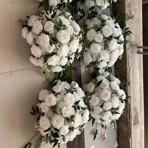 Centros de mesa de bola de rosas de boda de lujo para mesa de boda personalizar bola de flores artificiales flores de seda bola de flores al por mayor 255