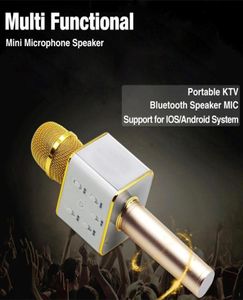 Haut-parleur Bluetooth avec microphone sans fil de luxe avec batterie de grande capacité 2600 mAh Haut-parleur karaoké Q7 pour Iphone 7 plus Samsung 9311228