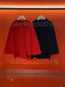 Luxury Women's Winter Coats Wool Coats Socialite Women's Coats Warm Jackets Casual Women's Cape Coat Flexible Spring Shawl Effect Short Coat Mantle Mentel Cloak Jacket
