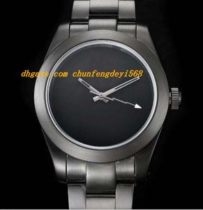 Reloj de pulsera de lujo para hombre, pulsera de acero inoxidable de alta calidad, esfera en blanco PVD de 40mm, reloj mecánico automático, relojes para hombre