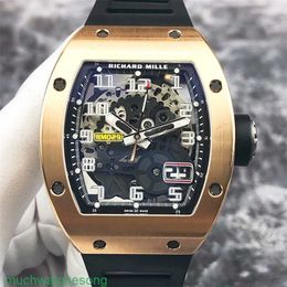 Montre-bracelets de luxe Mouvements automatiques Regardez Swiss Made 029 Gold Rose Wine Bucket Calendar Window Mechanical Watch 51pr