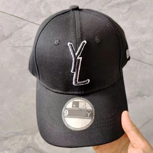 Luxury YL Letter Basball Caps Designer Women's High Quality Officiel Site officiel de haute qualité 1: 1 chapeau noir brodé de logo tridimensionnel Pap