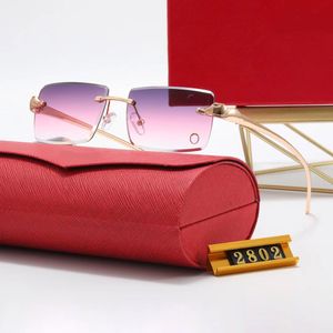 Diseñadores de lujo gafas de sol para mujeres y hombres gafas carti gafas de sol al por mayor polarizadas UV 400 Protección Marco de doble haz Diseño de marca al aire libre ciclón