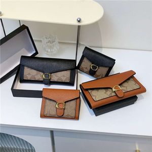 Diseñadores de lujo Mujeres Coachness Classic Wallet Bolsas para teléfonos móviles Titular de la tarjeta Botón de transporte para hombre Bolsa de mano Monedero