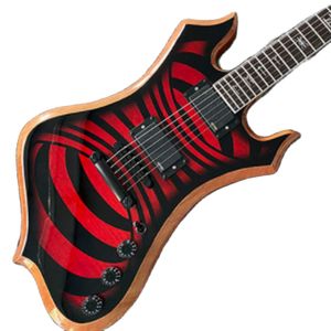 Lvybest guitare électrique chinoise S G M Logo corps et manche en acajou 6 cordes ZAKK