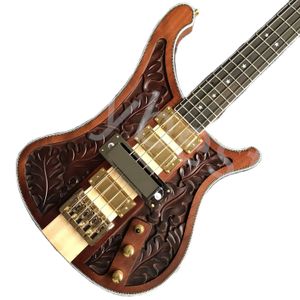 Lvybest Guitarra eléctrica Marrón Tallado Patrones o diseños Forma especial Decoración blanca Guitarra eléctrica 2022 Nuevo Pop High-End Custom