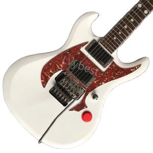 Lvybest Electric Guitar Custom Rzk-1 Richard Z. Kruspe Personnaliser les ponts Floyd Rose de couleur blanche