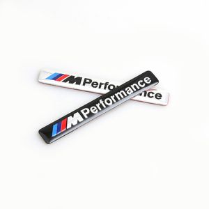 ///M Performance M Power 85x12mm Motorsport Metal Logo Etiqueta engomada del coche Emblema de aluminio Insignia de parrilla para BMW E34 E36 E39 E53 E60 E90 F10 F30 M3