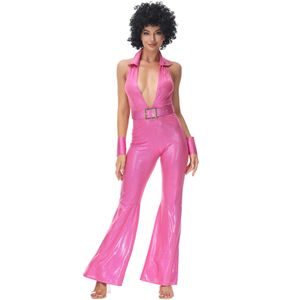 M-XL dames 70 s disco cos costume jeu de rôle mascotte Halloween Costume performance Costume de bal