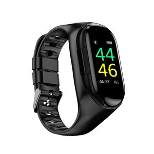 M1 bracelet intelligent compatible Bluetooth 5.0 femmes hommes AI montres bricolage cadrans moniteur de fréquence cardiaque avec casque Bluetooth meilleure qualité