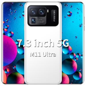 M11Ultra Global Version Téléphones Android d'origine Smartphone 6.7 pouces Téléphone portable double caméra SIM 5G 4G Cellulaire Mobile Smart Phone Face Unlock