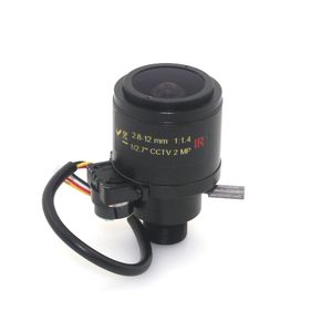 1/2.7 MP HD Motorisé 2.8-12mm Varifocal F1.4 M12 Mount DC Iris Auto IR CCTV Objectif de caméra de sécurité