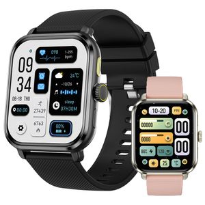 M12 Smart Watch Contrôle de geste d'écran IPS de 1,85 pouce Contrôle tactile Bluetooth Calle personnalisé Multi Sports Clock Fitness Tracker Bracelet Smartwatch