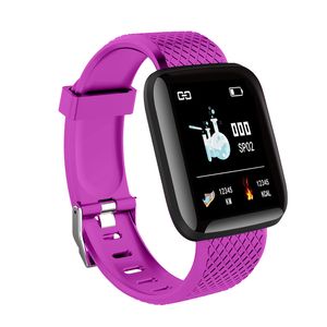 116 más relojes inteligentes Bracelets Health Sleep Fitness Tracker Monitoreo de frecuencia cardíaca Mujeres Mujeres Universal para teléfonos celulares