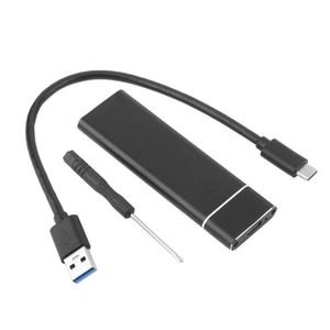 USB 3.1 Type-C M.2 NGFF SSD Enclosure, External B-Key Hard Drive Case with UASP, Aluminum
