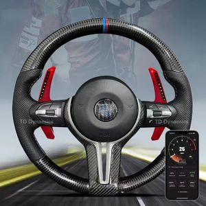 M3 Ruedas de automóvil de rueda conductora para la serie BMW M4 M No incluye botones de ajuste o Sistema de dirección de fibra de carbono real de paletas