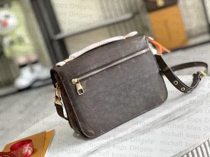 M44875 Accesorios de múltiples Pochette bolsos de cuerpo cruzado Moda de la mujer bolso para mujer bolso de lujo bolso de bolso marrón diseñador de flores para hombres bolsos de cuero clásico de cuero