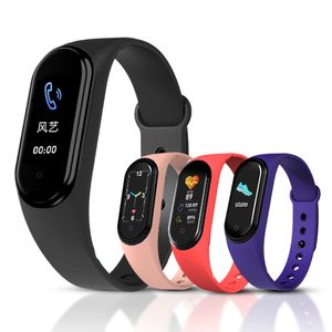 M5 Sport Smart Watch Men Bluetooth Wristband Fitness Tracker Mujeres Llamar a Smartwatch Play Music Bracelet SmartBand SmartBand