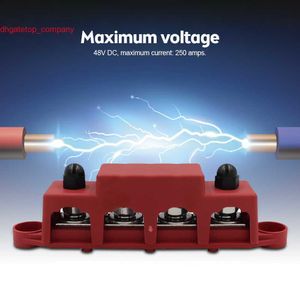 Bloc de jonction de batterie à goujon de câblage à courant élevé M8 M10 pour RV Ship Car4 Post Bloc de distribution d'alimentation Terminal Vis Barre omnibus