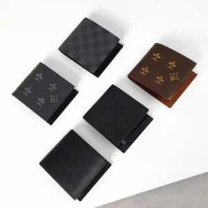 M80906 SLENDER wallet Monederos Titular de la tarjeta Titular de la tarjeta para hombre de cuero genuino Diseñador de lujo Monedero Titulares de tarjetas Carteras Bolsa para llaves Compartimento para billetes Ranura para tarjeta