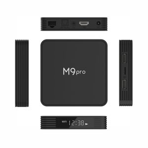 M9 Pro TV Box 4K Amlogic S905X4 Android 11.0 4 Go RAM 64 Go Rom Android ATV Set Top Box 1000m LAN