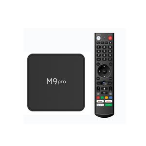 M9 Pro TV Box Amlogic S905X4 Android 11.0 4G 64G Smart Android ATV 4K Set Top Box 1000m LAN avec télécommande vocale
