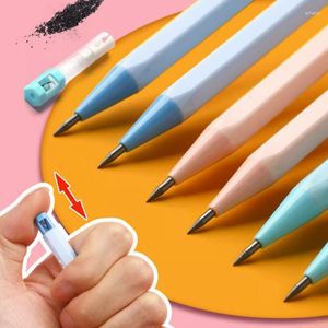 Macaron 2.0mm crayons mécaniques Kawaii automatique avec taille-crayons papeterie coréenne outils d'écriture fournitures de bureau
